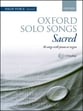 Oxford Solo Songs: Sacred Vocal Solo & Collections sheet music cover